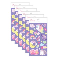 Petit Sweet Dream設計貼紙 PD838, 混合顏色, 6個