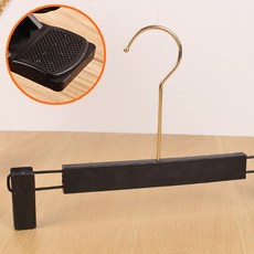 Franconde 寬大衣套組塑料套組褲架 No.12, 黑色, 30個