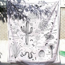 牙買加插畫織物門簾, 混色