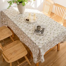 마켓에이 플라워 감성 패브릭 테이블 식탁보, TYPE 3, 1개, 140 x 260 cm