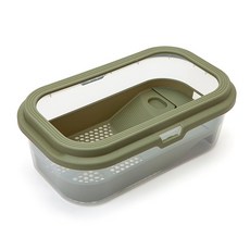 Green World 烏龜開放式飼養箱 中型 綠色, 1個