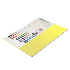 paperculture 達文西壓紋 加厚雙面壓紋紙 180g No 12 檸檬黃, 7個