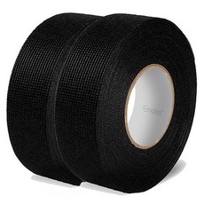 Ender 耐用電線整理吸音膠帶 19mm 黑色, 2個