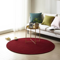 Gaongil Colorful可水洗繽紛素色圓形地毯