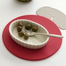 에이드엘 호떡 실리콘 냄비받침, 코랄레드, 1개