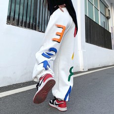 Ultra Fashion 女款 Hensley 彩色字母鬆緊束口褲