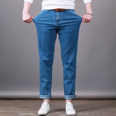 스댕클럽 남성용 히든밴드 워싱 스판 치노 청바지 SKD0603