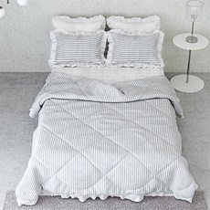 아망떼 폴라리스 시어서커 리플 프릴 여름 차렵이불 패드세트