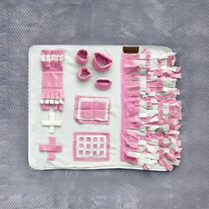 Lead Deco 狗狗超細纖維嗅聞墊, 粉紅色, 1個