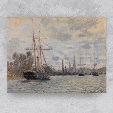 키다리시계 인테리어 액자 클로드 모네 루앙 근처의 센강 kisn131