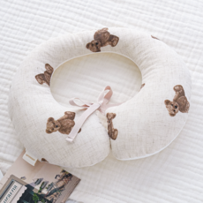 마롤로뜨 프린팅 목쿠션, 돗테디베이지