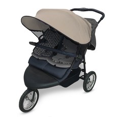 Manito 嬰兒車遮陽簾雙人床, 淺褐色, 1個
