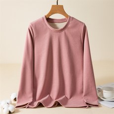 스타 라운드 벨벳 데일리 임부 긴팔 티셔츠