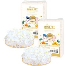 몬스펫 스몰펫 햄스터 종이 톱밥 금송화, 450g, 2개