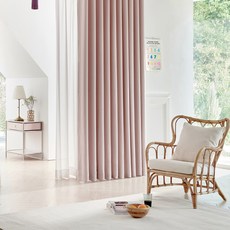 VIEW HOUSE Muffle 雙面遮光窗簾 客廳型, 粉紅色