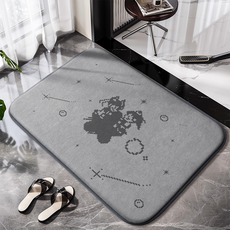 Signpost柔軟20mm厚度浴室腳踏墊, 1個, 戀人圓點