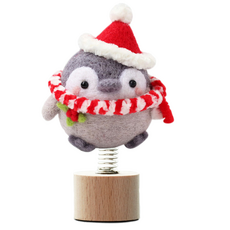 Art Sesang 羊毛氈車用企鵝 DIY 材料包 聖誕企鵝, 1套, 混合色