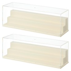 FAmILyLIFE 生活 長形3層階梯透明展示盒 A-465-2, 2個