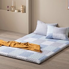 BONNIE LOUISE 長方形絎縫床褥套, 貼片（正面）+灰色（背面）