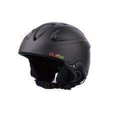 duma Supreme滑雪用安全帽+耳罩, 啞光黑