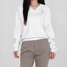 닷이프 베이 브이넥 맨투맨 T24FW1-A0495