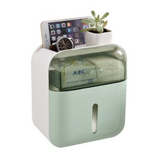 Primed&透明窗捲筒衛生紙盒 H_RD_15, 藍色, 1個