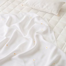 유트러스 자수 풍기인견 냉감 겹이불, 데이지