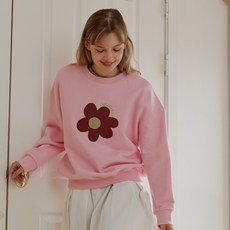 아노에틱 여성용 플라워 스웻 셔츠