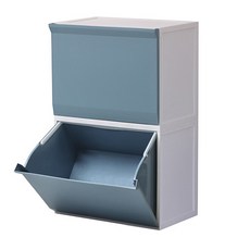 이즈리빙 적측형 와이드 분리수거함, 민트