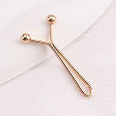 Angplus 隱形Y型別針腰圍縮減調節夾扣, 金色, 8個