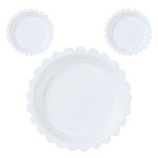 식스파머스 튼튼한 해바라기 화분 받침, 화이트, 3개