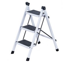 3단 접이식 사다리 화이트 대 64 x 47 x 78 cm a191, 1개