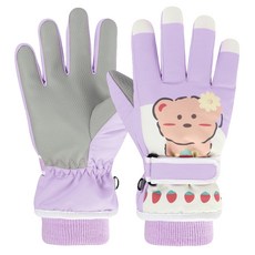KIZTREE 孩童小熊圖案滑雪手套 ST-097