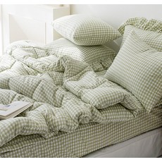 멜란체크 차렵이불 + 베개커버 세트