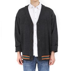 DAKUANG 男士撞色下擺寬鬆版型毛衣針織長袖開襟衫 D09M13_og3105