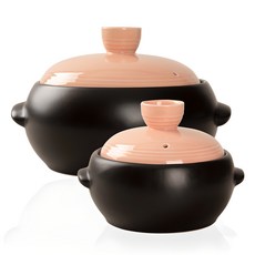 HAPPY JUNG Korea 圓頂新材質砂鍋 2件組, 1組, 18.6cm