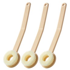 MONACO OLIVE 告別背部黑頭 曲線貼合身體刷, 黃色, 3個, 1入