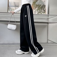 Starbean 兒童蝴蝶結刺繡刷毛運動褲