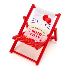 산리오 해변의 여름 휴가 시리즈 미니 인형 비치 체어, 헬로키티, 1개