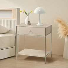 윌로우 저스틴 협탁 605 x 685 mm 방문설치, 화이트우드, 1개