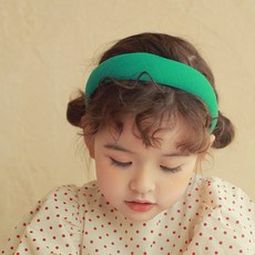 럭키밤비네 여아용 심플코튼 헤어밴드 아동 머리띠