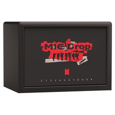 디프로매트 BTS 방탄소년단 금고 개인 가정용 안전 뮤직테마 에디션 금고, 블랙 MIC Drop