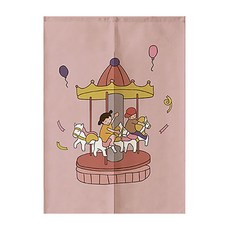 Ahope 插畫快樂家庭隔間簾, Type 14