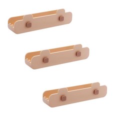 ANTS 黏貼式鍋蓋置物架, 粉色的, 3個