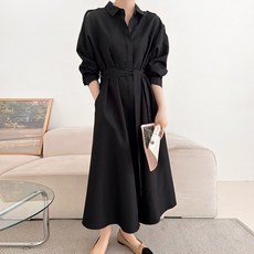 BONBONSTORY About 風衣式襯衫孕婦長版洋裝