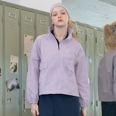 韓國 DURAN 女款輕量高領短版防風外套 DTF3S-5093