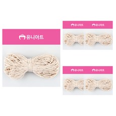 Uniart 棉繩 2mm 5入, 單一顏色, 30m