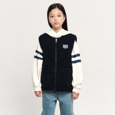 MaritheFrancoisGirbaud 兒童款CLASSIC LOGO雙面穿刷毛背心