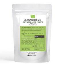 JSMFOOD 濟州綠茶拿鐵沖泡粉, 500克, 1個