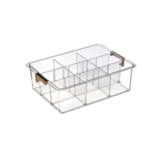 Loiwings多功能縫隙大容量抽屜 一般型 9格, 1個, 透明